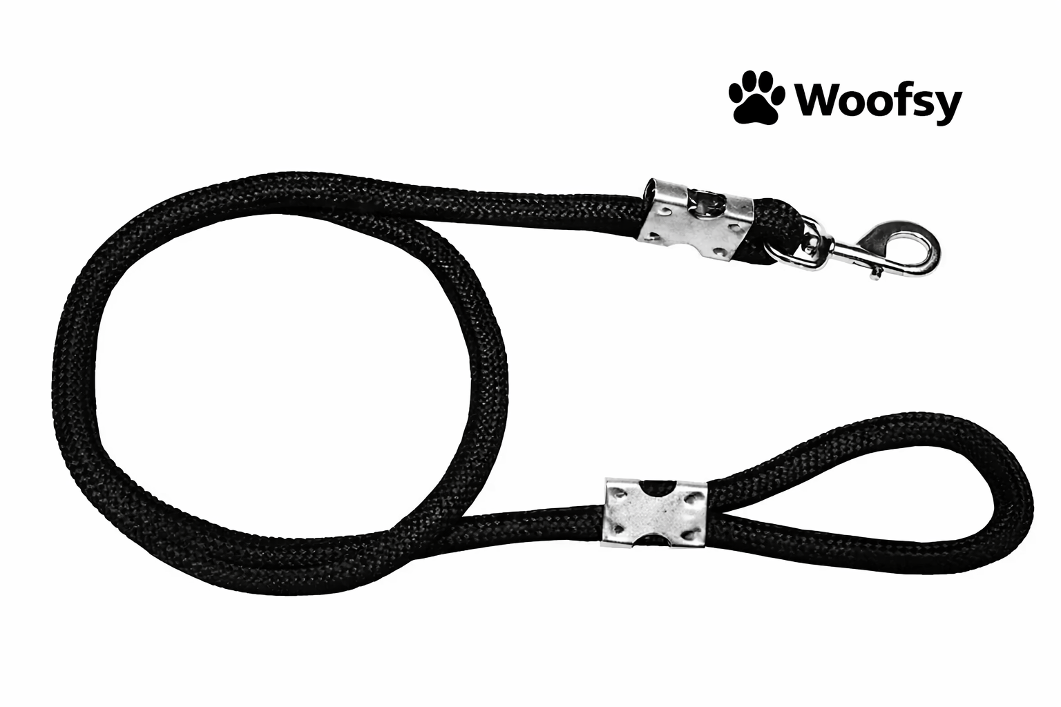 Woofsy Adjustable Nylon Dog Harness & Braided Leash Rope Set for Small Dogs (Chest Size 23–28 inch)