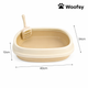 Woofsy Anti-Slip Cat Litter Tray – Durable Potty Box for Cats 🐾