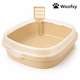 Woofsy Anti-Slip Cat Litter Tray – Durable Potty Box for Cats 🐾